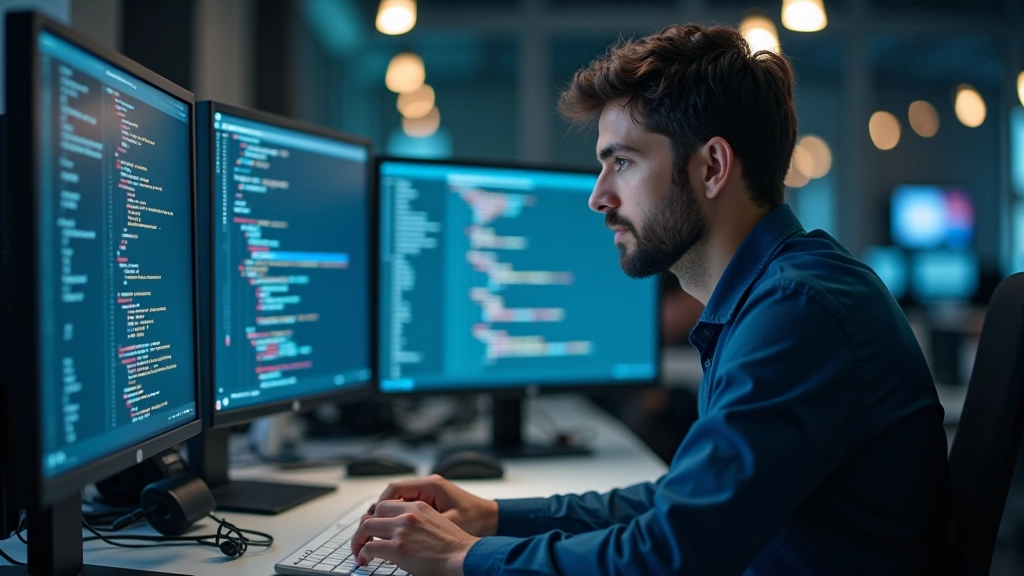 Veri bilimci Python koduyla makine öğrenmesi modelleriyle çalışırken